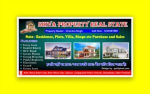 Shiva Property Real State Banner 6x3 Feet