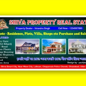 Shiva Property Real State Banner 6x3 Feet