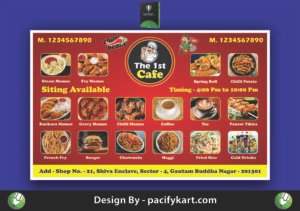The 1st Cafe Banner 8x5 Feet
