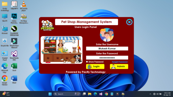 Pet Shop Management System Full Project (C#) - Image 3