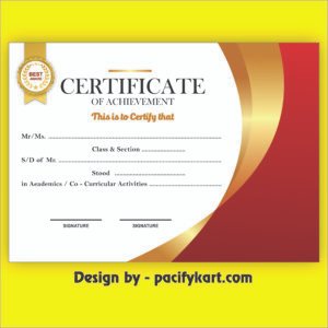 Best Award Certificate