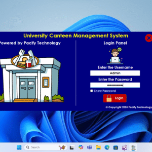 University Canteen Management System Source Code (C#)