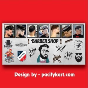 Barber Shop Wallpaper Banner Design 10 X 5 Feet