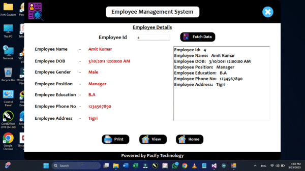 Employee Management System Full Project in Vb.net