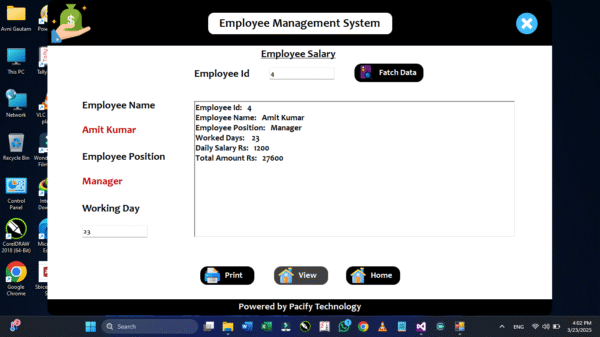 Employee Management System Full Project in Vb.net