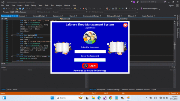 Laibrary Management System Full Project in Vb.net
