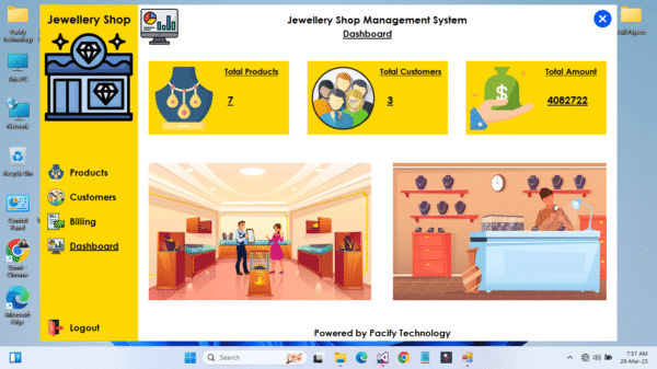 Jewellery Shop Management System Full Project in Vb.net