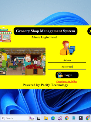 Grocery Shop Management System in C#