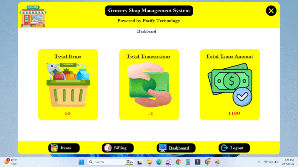 Grocery Shop Management System in C#