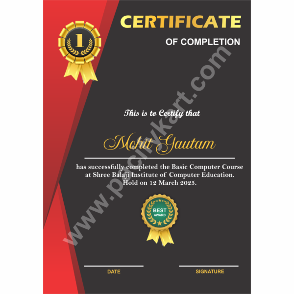 Certificate of Completion for Course | Course Completion Certificate Design CDR – PacifyKart Certificate of Completion for Course | Course Completion Certificate Design CDR – PacifyKart