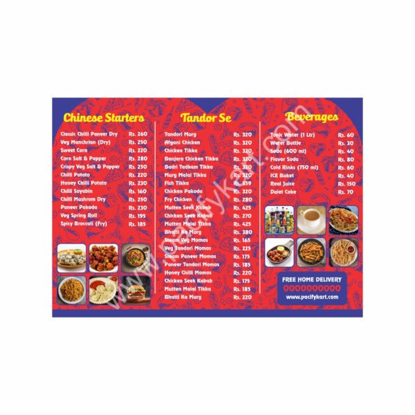 Restaurant Menu Card Design A4 Size | Food Menu Card CDR – PacifyKart Restaurant Menu Card Design A4 Size | Food Menu Card CDR – PacifyKart