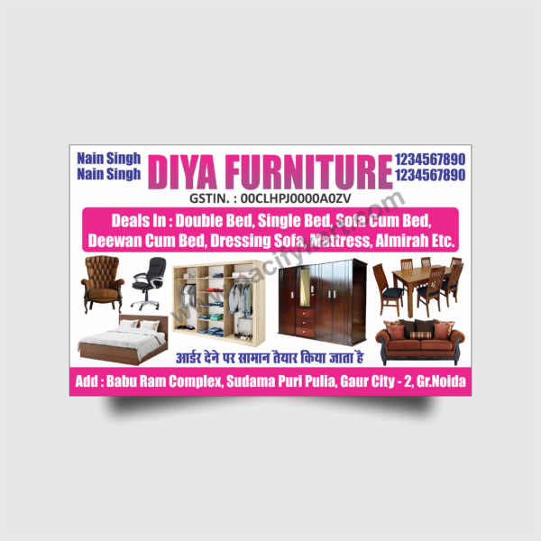 Furniture Shop Banner Design CDR 2018 8×5 Feet | Furniture Flex Banner CorelDRAW – PacifyKart