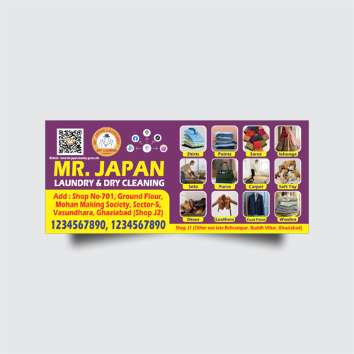 Laundry & Dry Cleaning Shop Banner Design CDR 2018 7×3 Feet | Laundry Flex Banner Free Download – PacifyKart