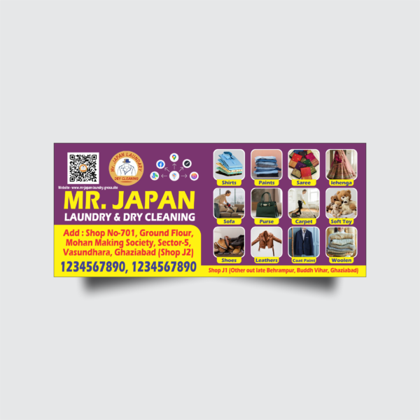 Laundry & Dry Cleaning Shop Banner Design CDR 2018 7×3 Feet | Laundry Flex Banner Free Download – PacifyKart